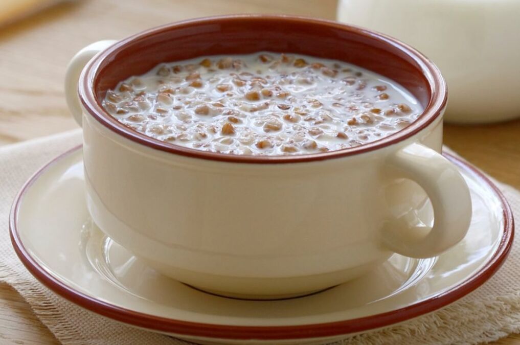 Buckwheat with a kefir